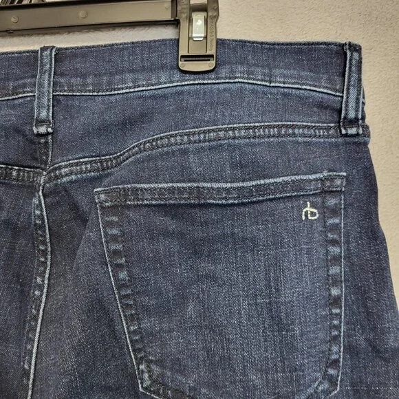 Rag & Bone Jeans Men's 34x32 RB 2 Slim Fit Blue Stretch Denim Tailored Leg